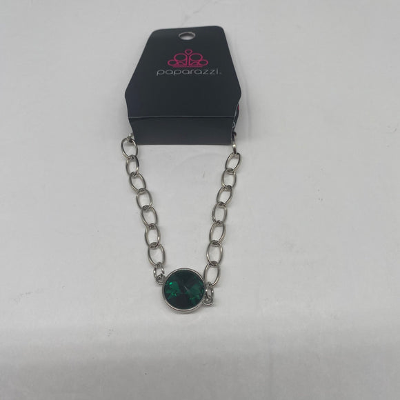 Paparazzi Jewelry All Aglitter Green Bracelet Item 63B