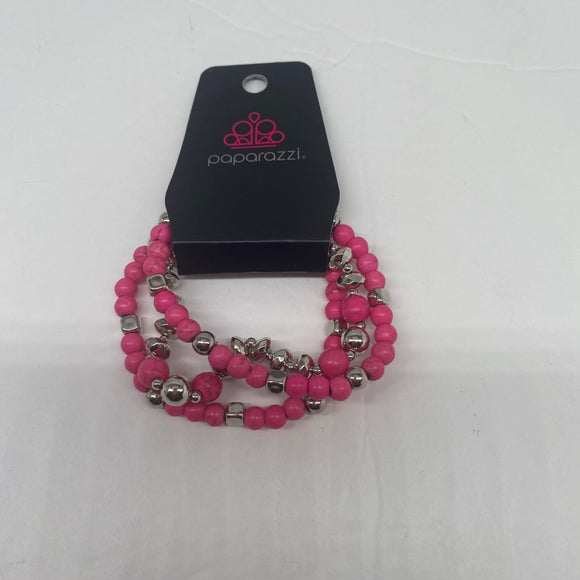 Paparazzi Jewelry Mountain Artist Pink Bracelet Item 50
