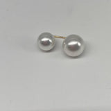 2pcs White Pearl Brooch Pin Delicate Anti Fade Buckle Fixed Clothes For Woman’s