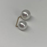 2pcs White Pearl Brooch Pin Delicate Anti Fade Buckle Fixed Clothes For Woman’s
