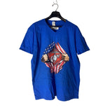 Gildan V-Neck T-Shirt Men’s Blue Size XL