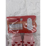 Pet Socks Anti-Slip Red Pink Size Large 3.5 Wide - 9cm Long
