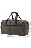 SAMSHOWS Travel Canvas Duffel Bag Oversized Unisex Tote Weekender Luggage Bag with Removable Shoulder Strap