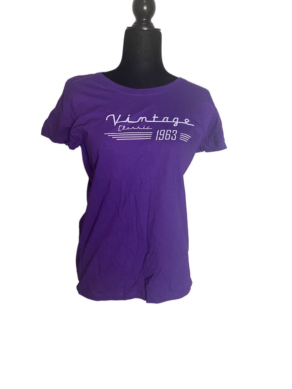 Vintage classic 1963 Fruit Of The Loom T-Shirt Purple Women’s Size M
