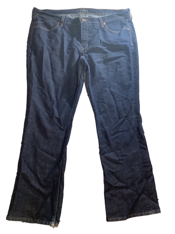 Old Navy The Flirt Women’s Denim Jeans Mid Rise Stretch Blue Size 18 Short