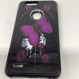 ZTE Sequoia Z982 Hard Phone Case Black and Purple