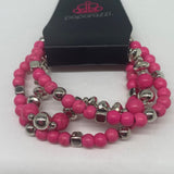 Paparazzi Jewelry Mountain Artist Pink Bracelet Item 50