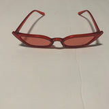 Transparent Ocean Piece Cat Eye Sunglasses Fashion Street Women’s Sunglasses Red