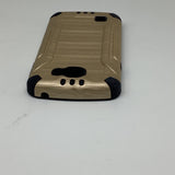 LG Spree Optimus Zone 3 VS425 K4 Shockproof Slim Combat Brushed Phone Case Gold