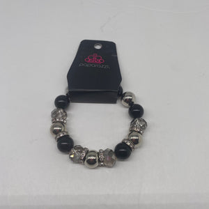 Paparazzi Jewelry Camera Chic Black and Sliver Bracelet Item 54