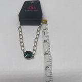 Paparazzi Jewelry All Aglitter Green Bracelet Item 63B