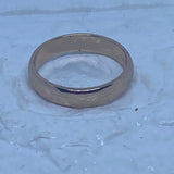 18K Rose Gold Plated High Polish Dome Wedding Band Ring Unisex