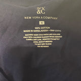 New York & Company Women’s Top Long Sleeve Cotton Shirt Blue Size S