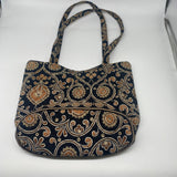 Vera Bradley Women’s Shoulder Bag Black Brown Purse