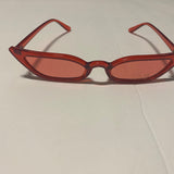 Transparent Ocean Piece Cat Eye Sunglasses Fashion Street Women’s Sunglasses Red