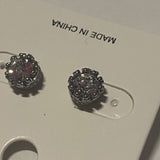 Fashion Women’s Sliver Plated Crystal Unisex Earrings Stud