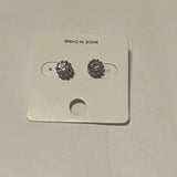Fashion Women’s Sliver Plated Crystal Unisex Earrings Stud