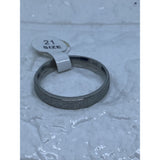 Stainless steel Frosted Unisex Ring Band Sliver Tone Size 11