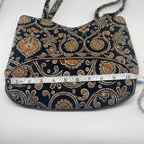 Vera Bradley Women’s Shoulder Bag Black Brown Purse