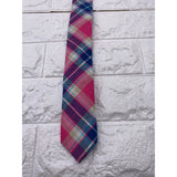 Skinny Tie Madness - Men’s Plaid Tie Pink SKM754