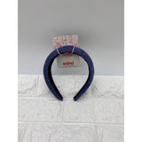 Scunci Headband Dark Blue Silver Sparkle Headband 1 Inch Wide New