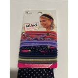 Scunci Summer Chic Elastic Hair Ties Ponytail Holders & Headband 14pc 52922-P