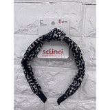 Scunci Everyday Headband 5 Inch Leopard Print Plastic Flexible W Fabric New