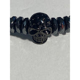 Fashion Jewelry Skull Beaded Bracelet Black Unisex