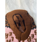 Turtleneck Pet Knit Sweater Brown Size X-Small
