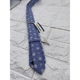 Skinny Tie Madness - Men’s Floral Tie Blue White SKM2102