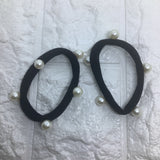 2pcs Pearl Hair Ties Black Hair Accessories for Women’s Girls