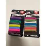 Lot Of 2- Scunci Packs -48 Pcs Each-No Damage Hair Pony Tail Elastics