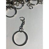 24 Pieces Blank Clear Acrylic Keychains with 24 Metal Rings 2” Diameter DIY Craft Project