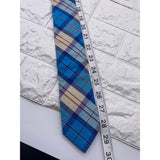 Skinny Tie Madness - Men’s Plaid Tie Blue SKM2035