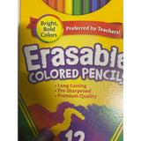 3 packs of Crayola Erasable Colored Pencils, 12 Non-Toxic, Pre-Sharpened, Kids 4 & Up, Colors may vary
