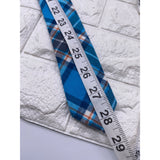 Skinny Tie Madness - Men’s Plaid Tie Blue SKM755