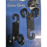 Carsys Car Holder Hooks Car Back Seat Headrest Hanger Black 2 Hooks