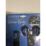 Carsys Car Holder Hooks Car Back Seat Headrest Hanger Black 2 Hooks