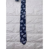 Skinny Tie Madness - Men’s Floral Tie Blue White SKM828