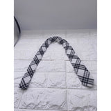 Skinny Tie Madness - Men’s Plaid Tie Black White SKM2116