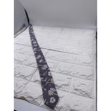 Skinny Tie Madness - Men’s Floral Tie White Grey SKM787