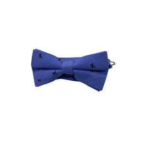 Skinny Tie Madness - Men’s Bow Tie Blue Multicolor Animal Print SKM858