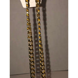 Chunky Golden Curb Chain Necklace 28in