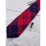 Skinny Tie Madness - Men’s Checked Tie Red Blue SKM2224