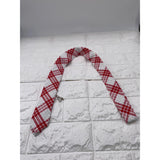 Skinny Tie Madness - Men’s Plaid Tie Red White -SkM2116