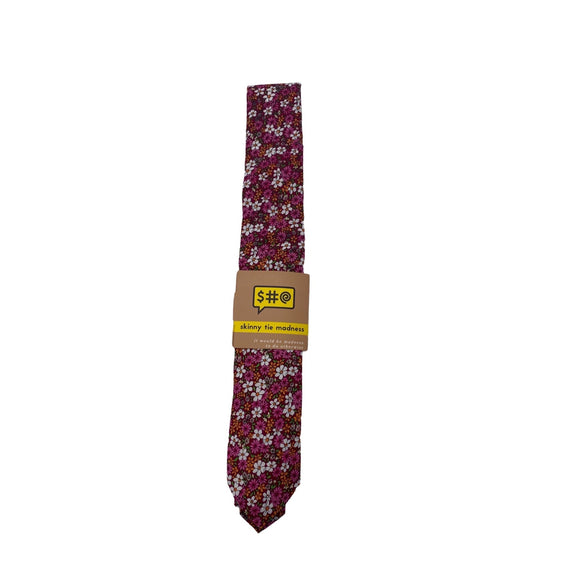 Skinny Tie Madness - Men’s Floral Tie Multicolor SKM3279