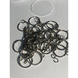 24 Pieces Blank Clear Acrylic Keychains with 24 Metal Rings 2” Diameter DIY Craft Project