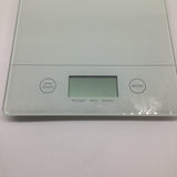 Essential Home Electronic Kitchen Scale 11lbs Capacity White