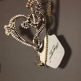 G-Clef and Heart in One Necklace Gold
