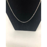 Stainless Steel Rolo Link Chain Necklace 24in 3mm